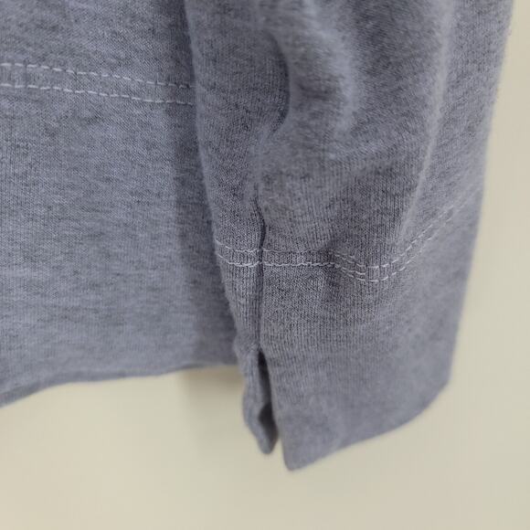 Bryn Walker Size XL Purple Gray French Terry 3/4 Sleeve Boat Neck T-Shirt Top - Picture 5 of 8